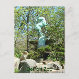 Dela upp zoo-statuskort vykort