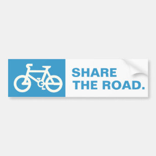 Dela vägen med cykelbildekal bildekal