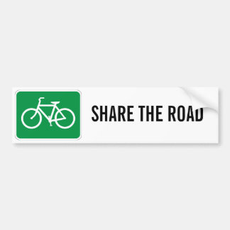 Dela vägen med cyklar bildekal