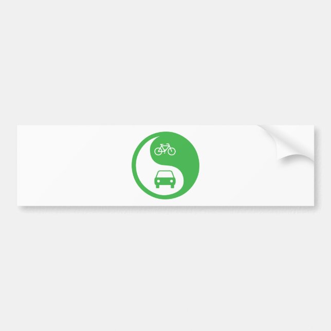 Dela vägen Yin Yang Bildekal (Framsidan)