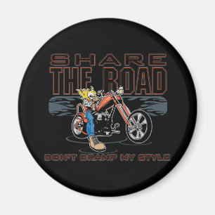 Dela vägmotorcykeln magnet