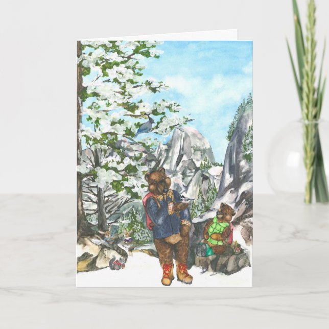 Dela Yosemite välsignelser Helgkort (Framsida)