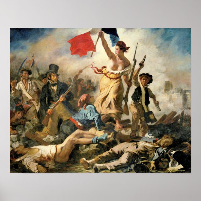 Delacroix Dam Victory som ledde segern Poster (Framsidan)