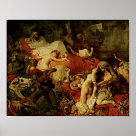 Delacroix död Sardanapalus - Poster