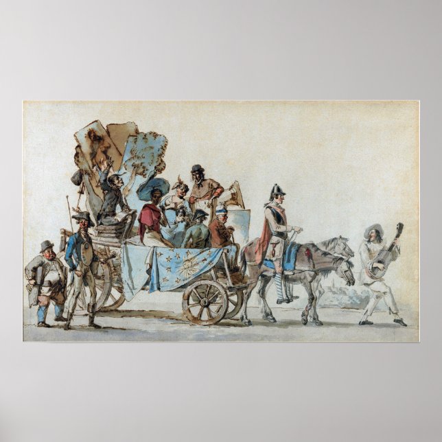 Delacroix - Dramatiska konstnärer på resa Poster (Framsidan)
