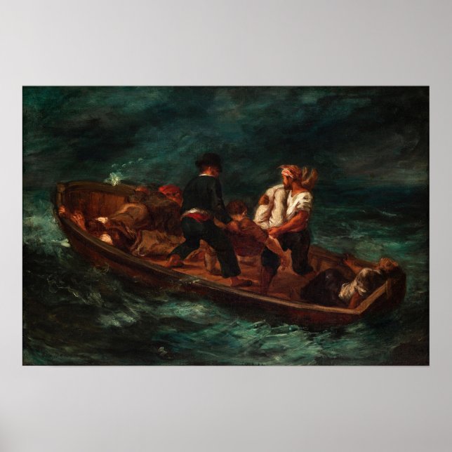 Delacroix - Efter förlisningen 1840 Poster (Framsidan)