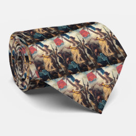 Delacroix - Friheten leder folket närbild Slips