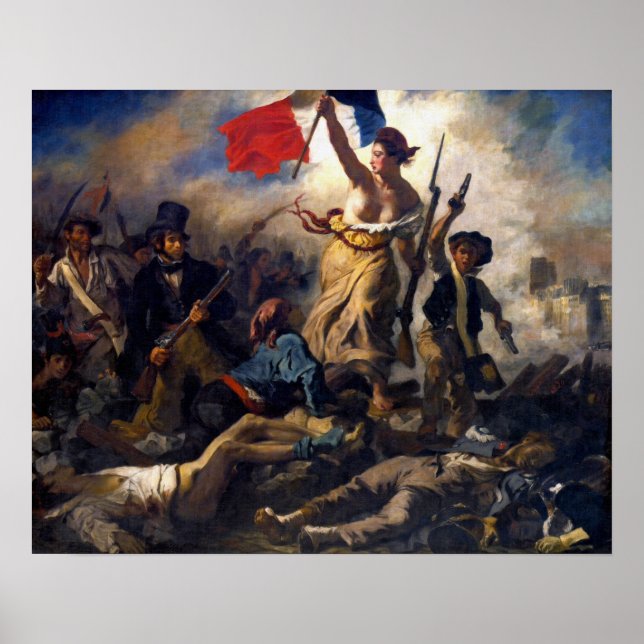 Delacroix - Friheten leder folket Poster (Framsidan)