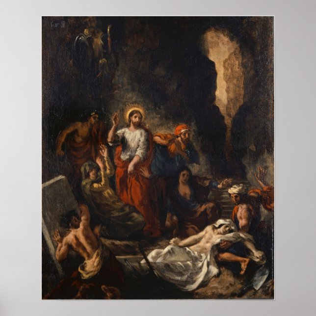 Delacroix - Lazärus Uppståndelse 1850 Poster (Framsidan)