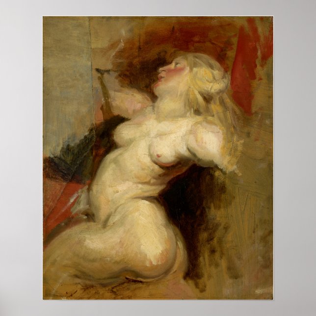 Delacroix - Nereide (efter Rubens) 1822 Poster (Framsidan)