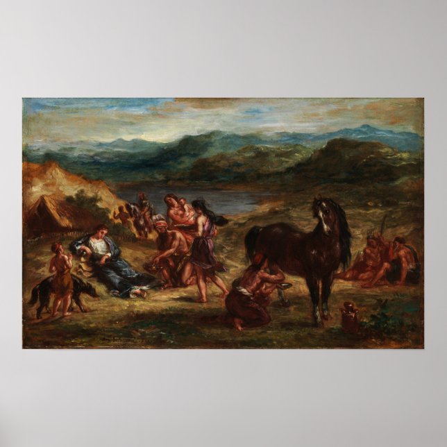 Delacroix - Ovide in scythians 1862 Poster (Framsidan)