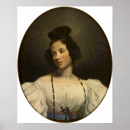Delacroix - Porträtt Poster