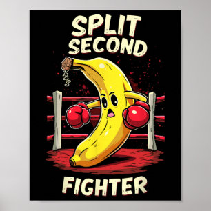Delad andra stridarmmor Thai Mma Boxing Banana Poster
