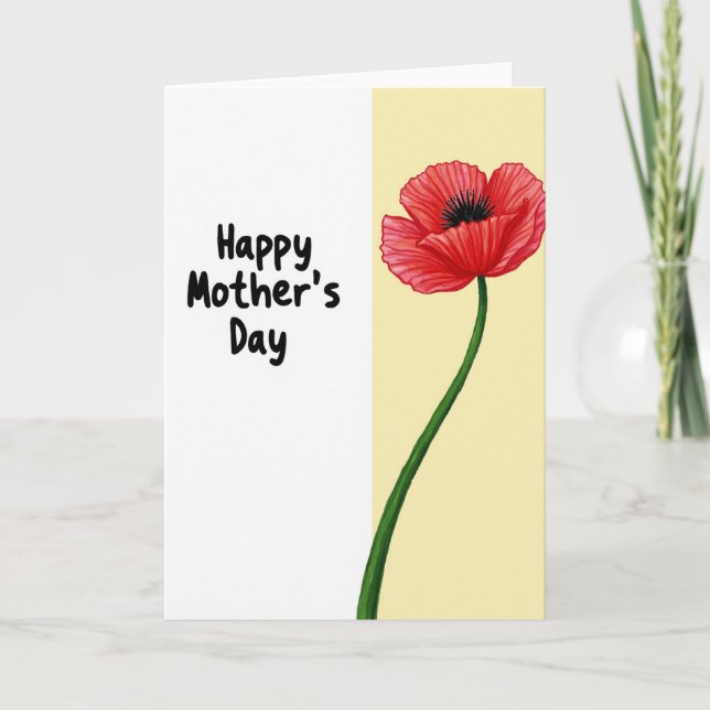 Delad blomster vårcard kort (Framsida)