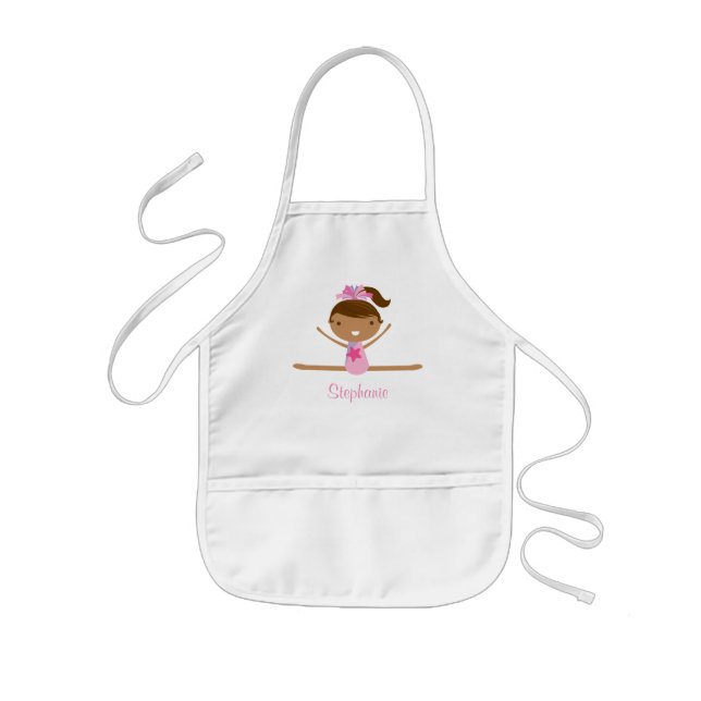 Delad flicka för personlig gymnastik förkläde för (Framsidan)