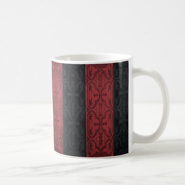 Delad Halv Marockansk Mattmönster Kaffemugg (Höger)