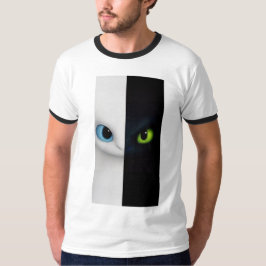 Delad Katt Estetisk T-Shirt