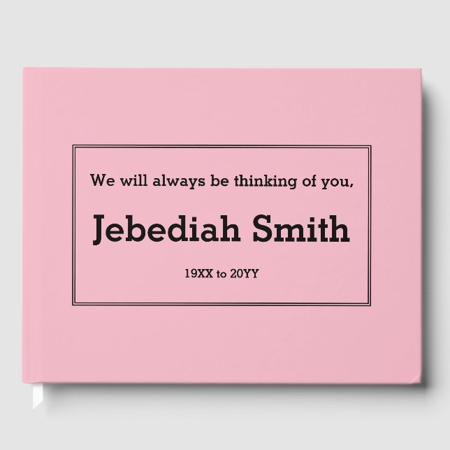 Delad, Konservativets anteckningsbok Gästböcker (Framsida)