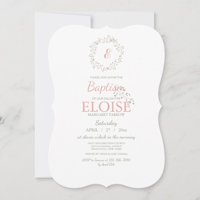 Delad Monogram-inbjudan Inbjudningar (Framsida)