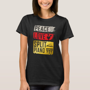 Delad musikinstrument för pianister Delad piano T Shirt