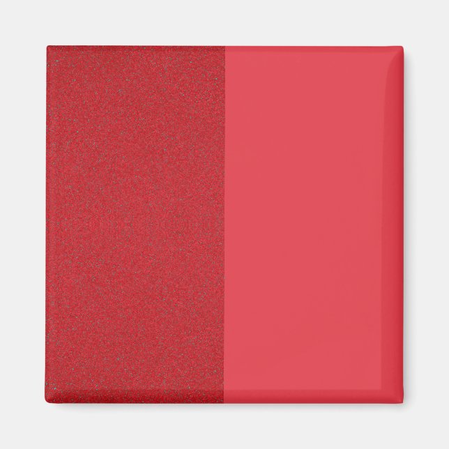 Delad röd magnet - texturerad och projektionsyta A (Framsidan)