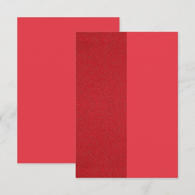 Delad rödfärgad tomatstrukturerad infogningkort –  tilläggskort (Fram/baksida)