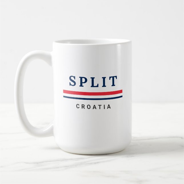 Delad stad Kroatien Kaffemugg (Vänster)