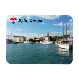 Delad stadshamn - Dalmatien, Kroatien Magnet