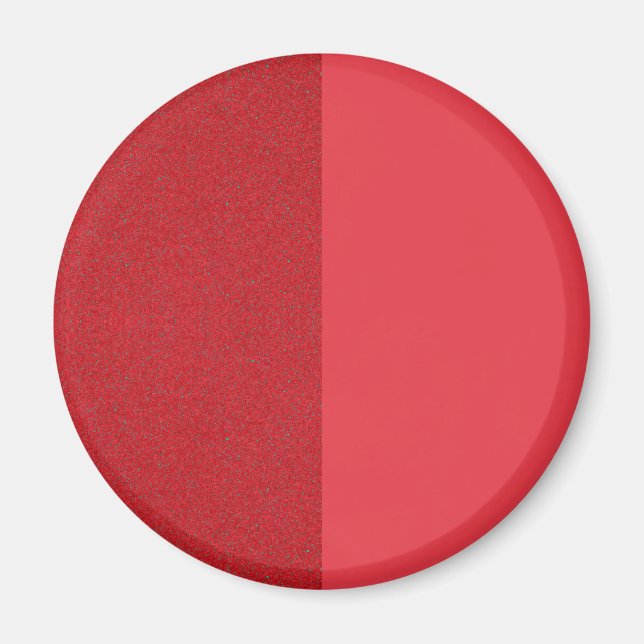 Delad Struktur Tomato Red Round Fridge Magnet (Framsidan)