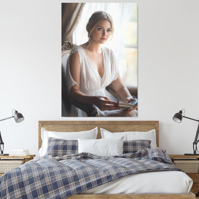 Delad tidpunkt canvastryck (Insitu (sovrum))