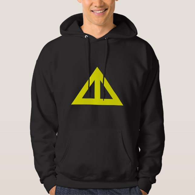 Delad triangulär pil sweatshirt (Framsida)