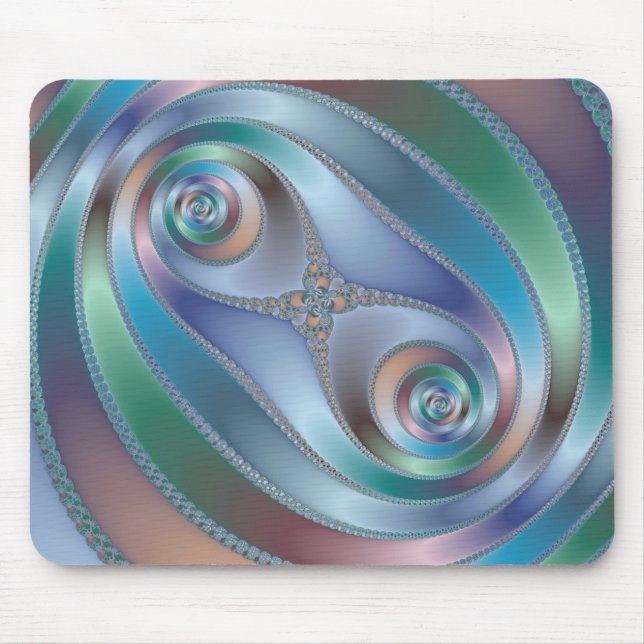 Delad tunnel - Fractal Mousepad Musmatta (Framsidan)