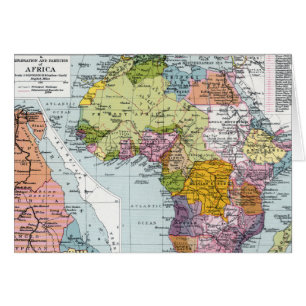 DELADE AFRIKA, 1914 HÄLSNINGSKORT