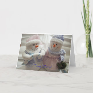 Delade tider gör underbara minnen helgkort