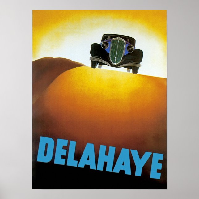 Delahay Automobile Ad Poster (Framsidan)