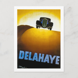 Delahaye - Vintage Annons Vykort