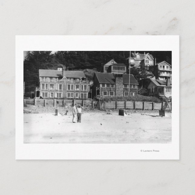 DeLake, Oregon View of Canyon Drive Apts. Vykort (Framsida)