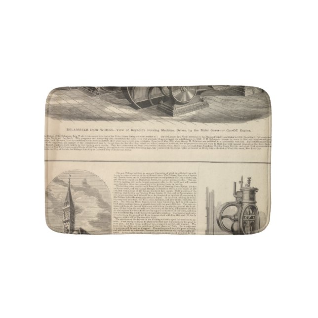 Delamater järnarbeten badrumsmatta (Framsidan)