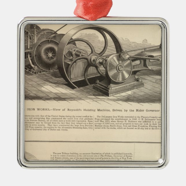 Delamater järnarbeten julgransprydnad metall (Framsidan)