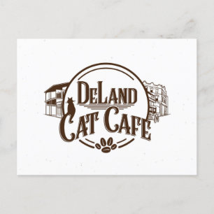 DeLand Cat Cafe Postcard Vykort