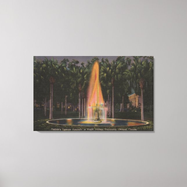 Deland, Florida - Stetson Universiteten Canvastryck (Framsida)