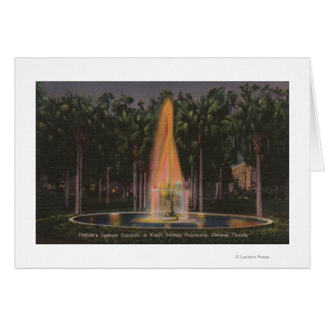 Deland, Florida - Stetson Universiteten Hälsningskort (Framsidan Horizontal)