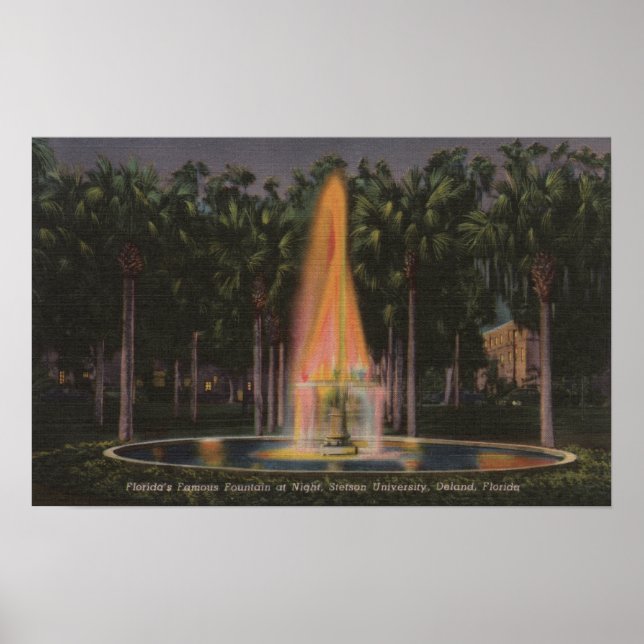 Deland, Florida - Stetson Universiteten Poster (Framsidan)