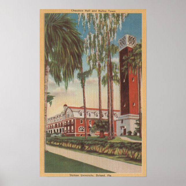 Deland, Florida - Stetson Universiteten Poster (Framsidan)