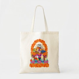Delantal Largo Playera dia de muertos, altar de mu Tygkasse