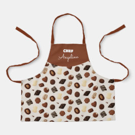 Delantal Patrón de caramelos de chocolate