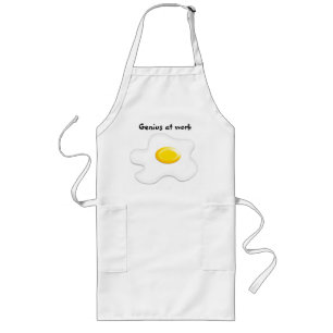 Delantal simpático para genios de la cocina långt förkläde