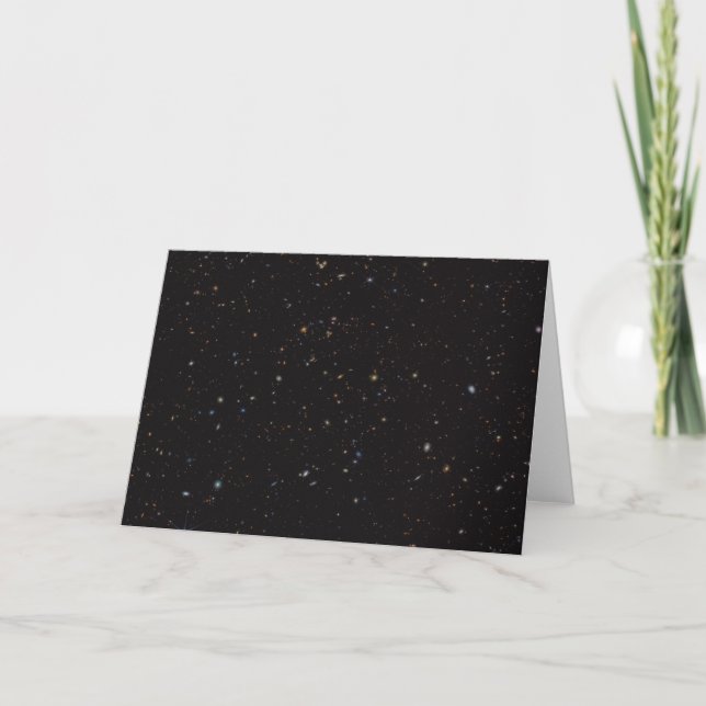 Delar av Himlar med över 45 000 synliga galaxer. Kort (Framsida)