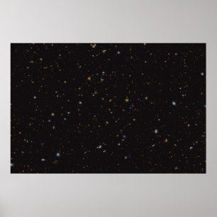 Delar av Himlar med över 45 000 synliga galaxer. Poster