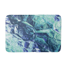 delar av minnen, i kobolt och mynta badrumsmatta